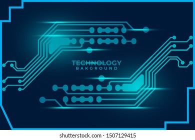 Abstract futuristic digital technology background. Circuit board design background. Vector illustration eps 10. 