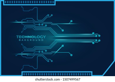 Abstract futuristic digital technology background. Circuit board design background. Vector illustration eps 10.