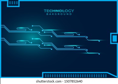 Abstract futuristic digital technology background. Circuit board design background. Vector illustration eps 10.