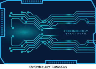 Abstract futuristic digital technology background. Circuit board design background. Vector illustration eps 10.