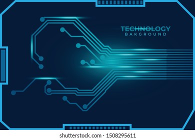 Abstract futuristic digital technology background. Circuit board design background. Vector illustration eps 10.
