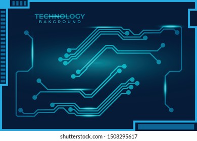 Abstract futuristic digital technology background. Circuit board design background. Vector illustration eps 10.