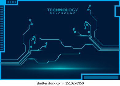 Abstract futuristic digital technology background. Circuit board design background. Vector illustration eps 10.