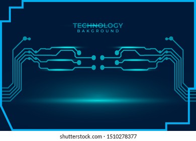 Abstract futuristic digital technology background. Circuit board design background. Vector illustration eps 10.