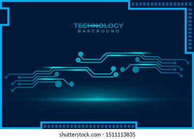 Abstract futuristic digital technology background. Circuit board design background. Vector illustration eps 10.