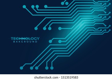 Abstract futuristic digital technology background. Circuit board design background. Vector illustration eps 10.