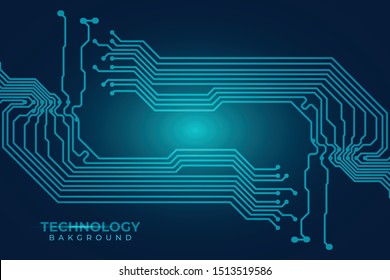 Abstract futuristic digital technology background. Circuit board design background. Vector illustration eps 10.