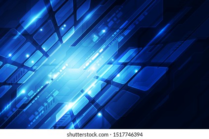 Abstract futuristic digital technology background. Illustration Vector