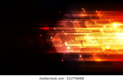 Abstract futuristic digital technology background. Illustration Vector