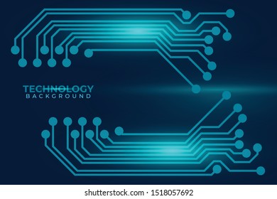 Abstract futuristic digital technology background. Circuit board design background. Vector illustration eps 10.