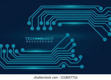 Abstract futuristic digital technology background. Circuit board design background. Vector illustration eps 10.