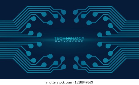 Abstract futuristic digital technology background. Circuit board design background. Vector illustration eps 10.
