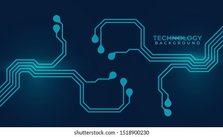Abstract futuristic digital technology background. Circuit board design background. Vector illustration eps 10.