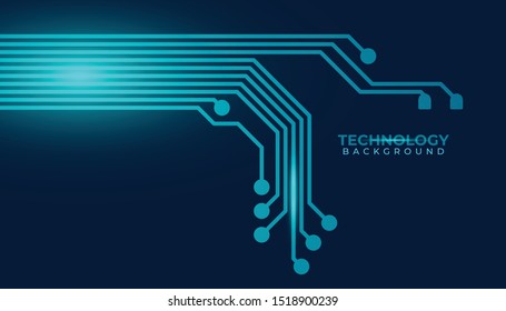 Abstract futuristic digital technology background. Circuit board design background. Vector illustration eps 10.