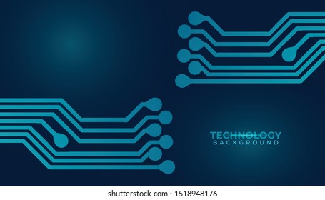 Abstract futuristic digital technology background. Circuit board design background. Vector illustration eps 10.