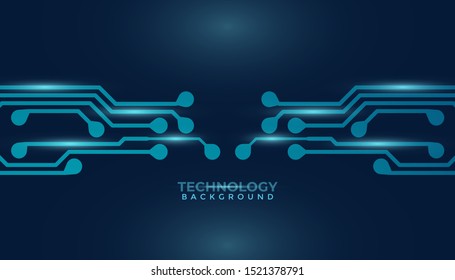 Abstract futuristic digital technology background. Circuit board design background. Vector illustration eps 10.