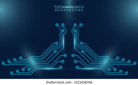 Abstract futuristic digital technology background. Circuit board design background. Vector illustration eps 10.