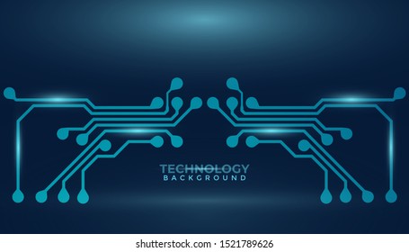 Abstract futuristic digital technology background. Circuit board design background. Vector illustration eps 10.