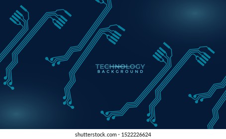 Abstract futuristic digital technology background. Circuit board design background. Vector illustration eps 10.
