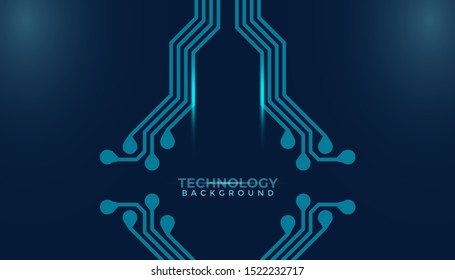 Abstract futuristic digital technology background. Circuit board design background. Vector illustration eps 10.