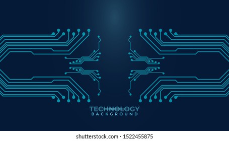 Abstract futuristic digital technology background. Circuit board design background. Vector illustration eps 10.