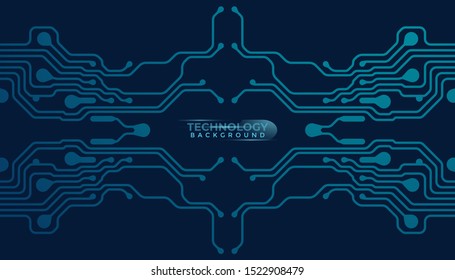 Abstract futuristic digital technology background. Circuit board design background. Vector illustration eps 10.