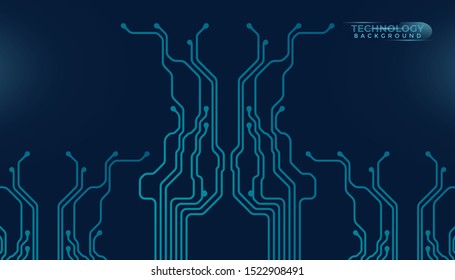 Abstract futuristic digital technology background. Circuit board design background. Vector illustration eps 10.