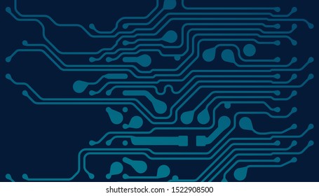 Abstract futuristic digital technology background. Circuit board design background. Vector illustration eps 10.