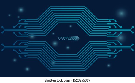 Abstract futuristic digital technology background. Circuit board design background. Vector illustration eps 10.