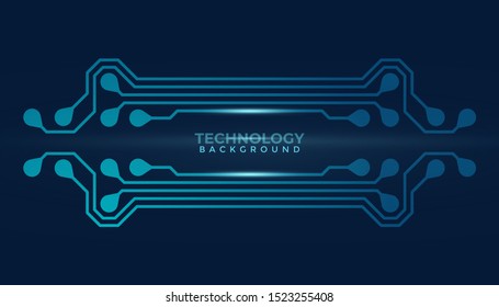 Abstract futuristic digital technology background. Circuit board design background. Vector illustration eps 10.