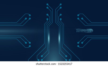 Abstract futuristic digital technology background. Circuit board design background. Vector illustration eps 10.