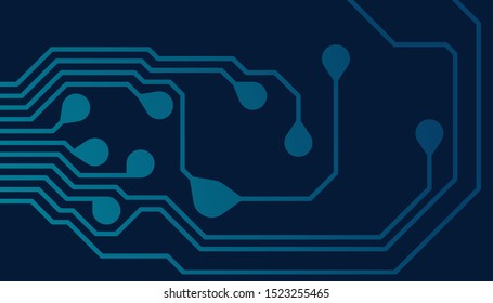 Abstract futuristic digital technology background. Circuit board design background. Vector illustration eps 10.
