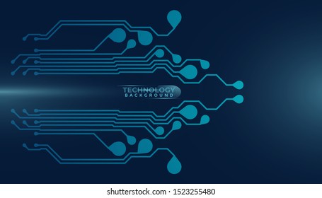 Abstract futuristic digital technology background. Circuit board design background. Vector illustration eps 10.
