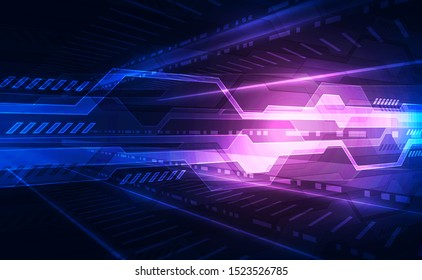 Abstract futuristic digital technology background. Illustration Vector