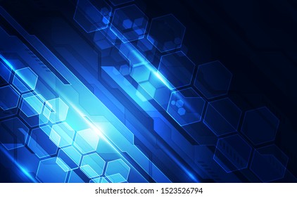 Abstract futuristic digital technology background. Illustration Vector
