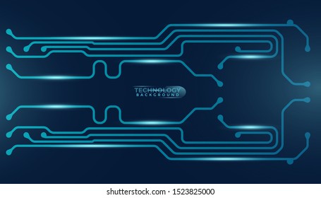 Abstract futuristic digital technology background. Circuit board design background. Vector illustration eps 10.