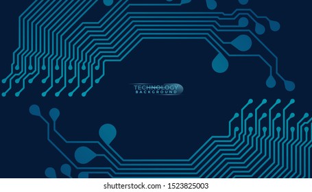 Abstract futuristic digital technology background. Circuit board design background. Vector illustration eps 10.