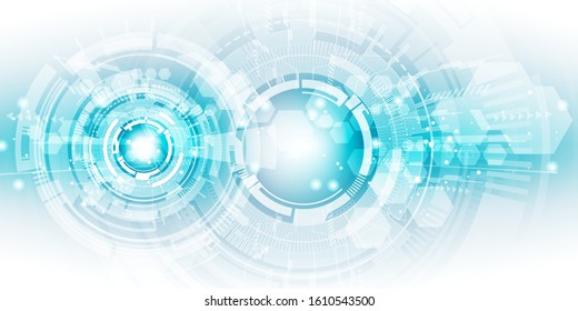 Abstract futuristic digital technology background. Illustration Vector