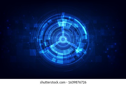 Abstract futuristic digital technology background.