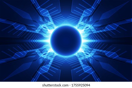 Resumen del contexto futurista de la tecnología digital. Vector de ilustración