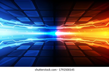 Resumen del contexto futurista de la tecnología digital. Vector de ilustración