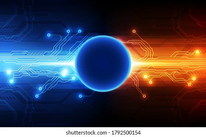 Abstract futuristic digital technology background. Illustration Vector