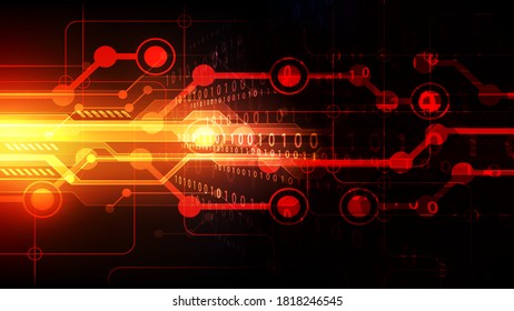 Abstract futuristic digital technology background. Illustration Vector