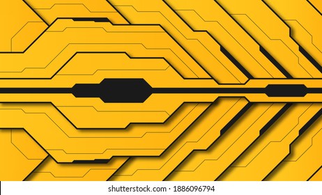 Abstract futuristic digital technology background. Illustration Vector