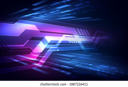 Resumen del contexto futurista de la tecnología digital. Vector de ilustración