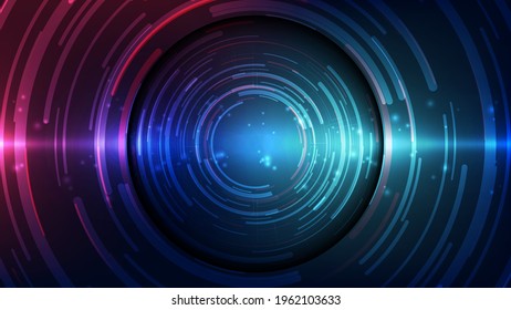 Resumen del contexto futurista de la tecnología digital. Vector de ilustración