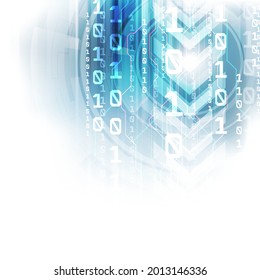 Abstract futuristic digital technology background. Illustration Vector