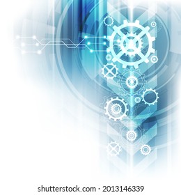 Abstract futuristic digital technology background. Illustration Vector