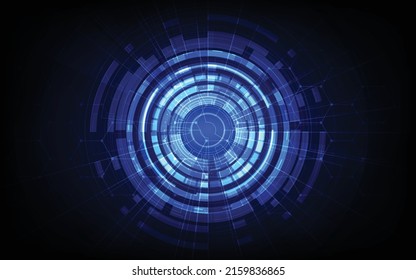 Abstract futuristic digital technology background. Illustration Vector