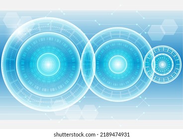 Abstract futuristic digital technology background. Illustration Vector